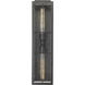 Jaxson 2 Light 23.5 inch Powder Coated Black Outdoor Wall Sconce